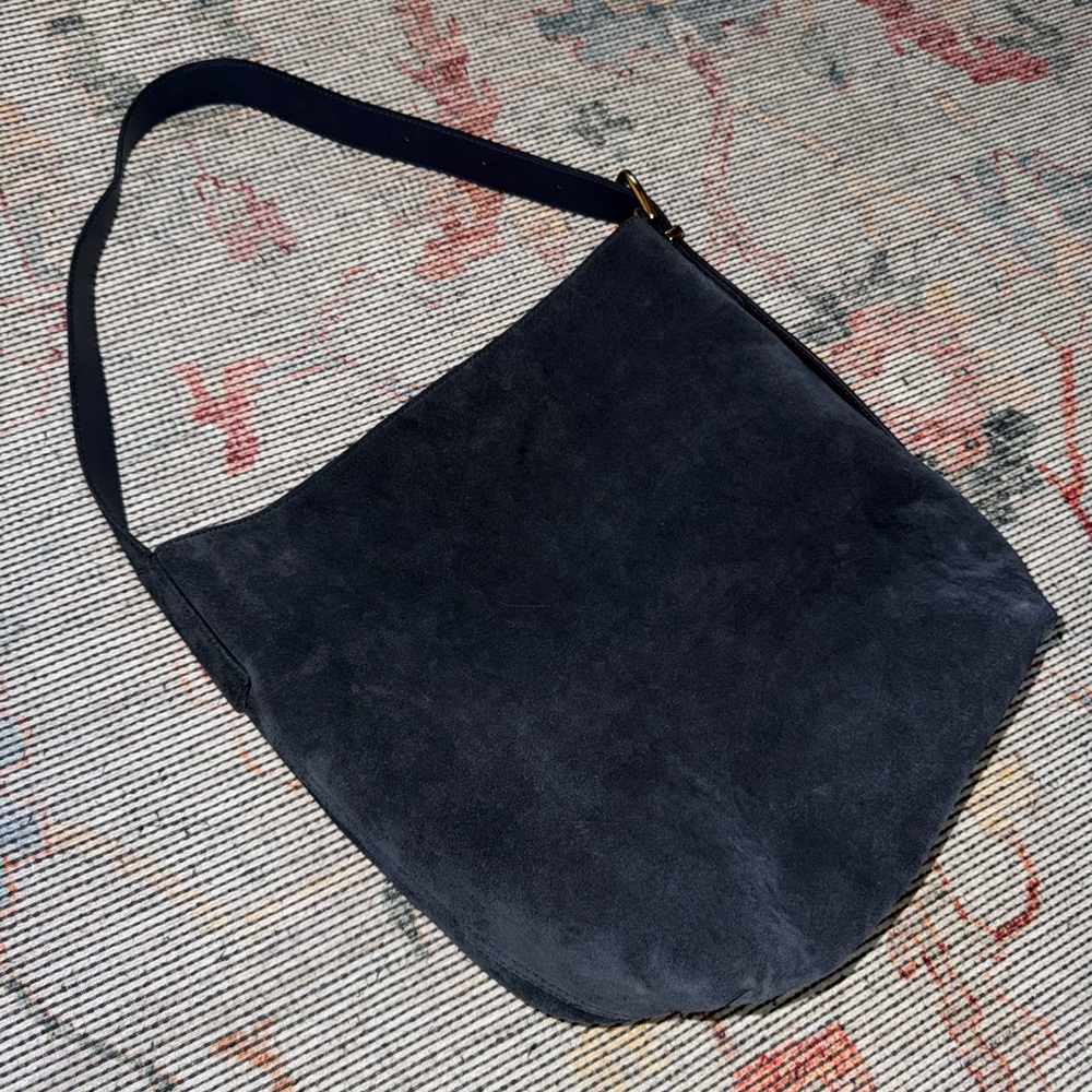 NWOT Madewell Blue Suede Shoulder Bag